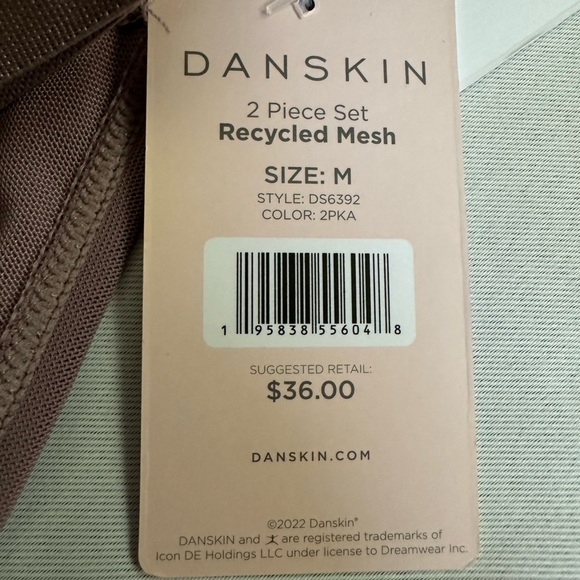 DANSKIN Mesh Bralette Set 2pc New - Picture 4 of 4